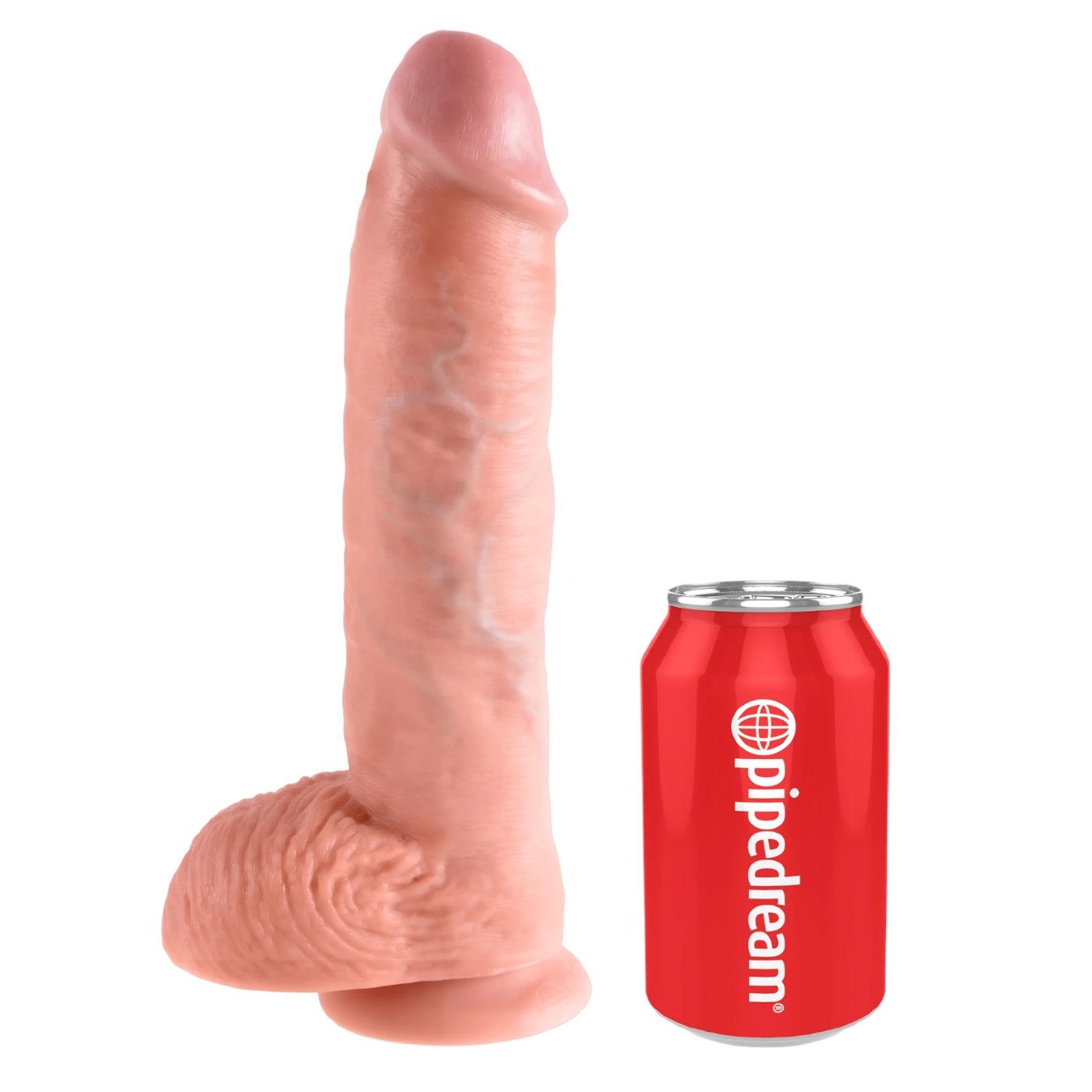 King Cock Ultra Realistic Suction Cup Dildo with Balls 10 Inch