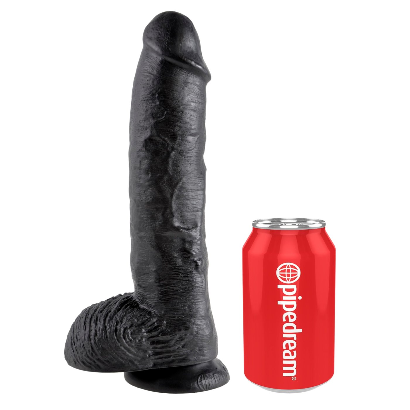 King Cock Ultra Realistic Suction Cup Dildo with Balls 10 Inch