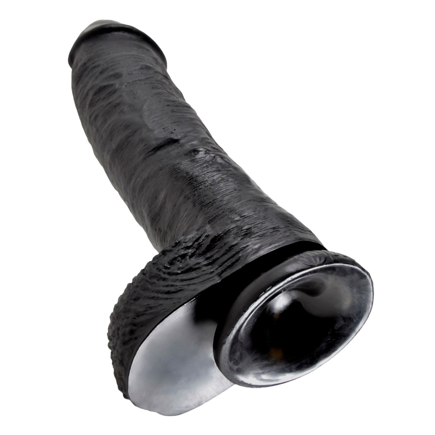 King Cock Ultra Realistic Suction Cup Dildo with Balls 10 Inch