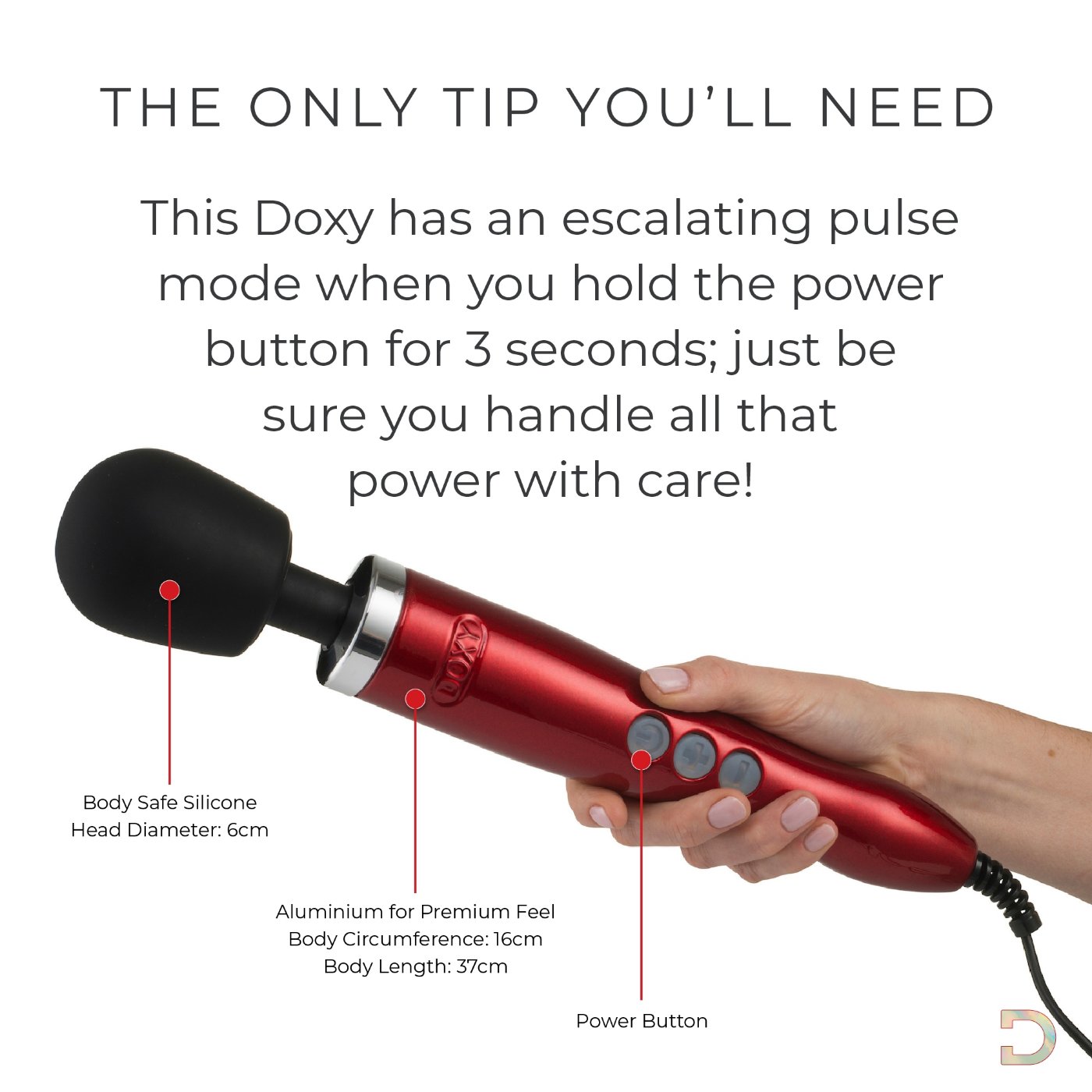 Doxy Die Cast Wand Massager Red