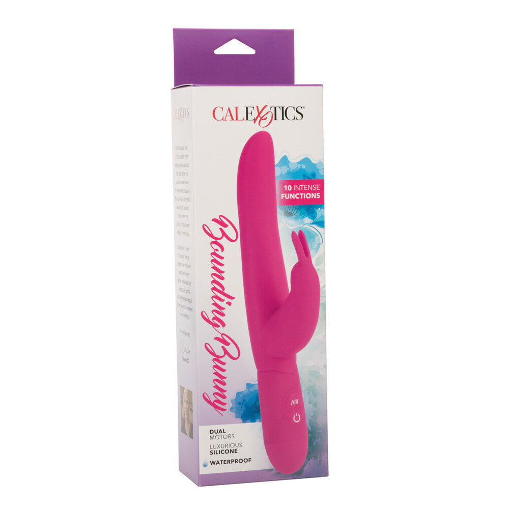 CalExotics Posh Bounding Bunny Silicone Rabbit Vibrator Pink