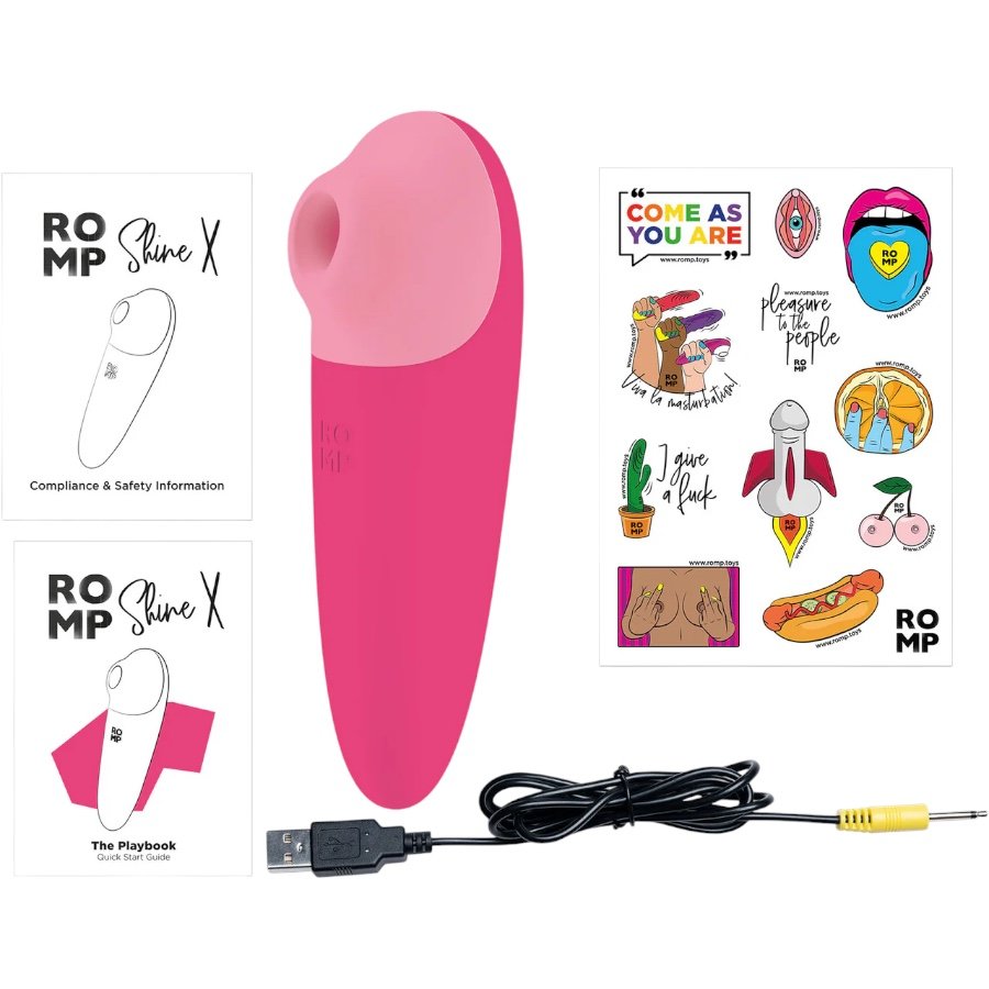 ROMP Shine X Rechargeable Silicone Clitoral Suction Stimulator