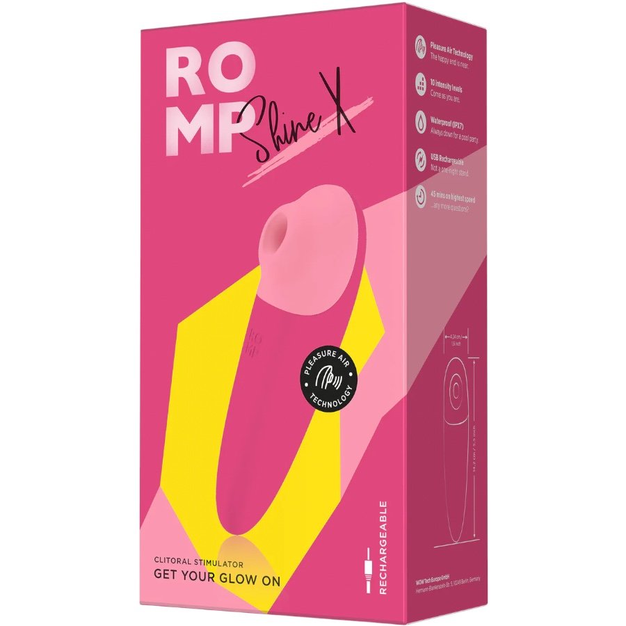 ROMP Shine X Rechargeable Silicone Clitoral Suction Stimulator