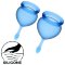 Satisfyer Feel Good Menstrual Cup Set Blue (2 Piece)