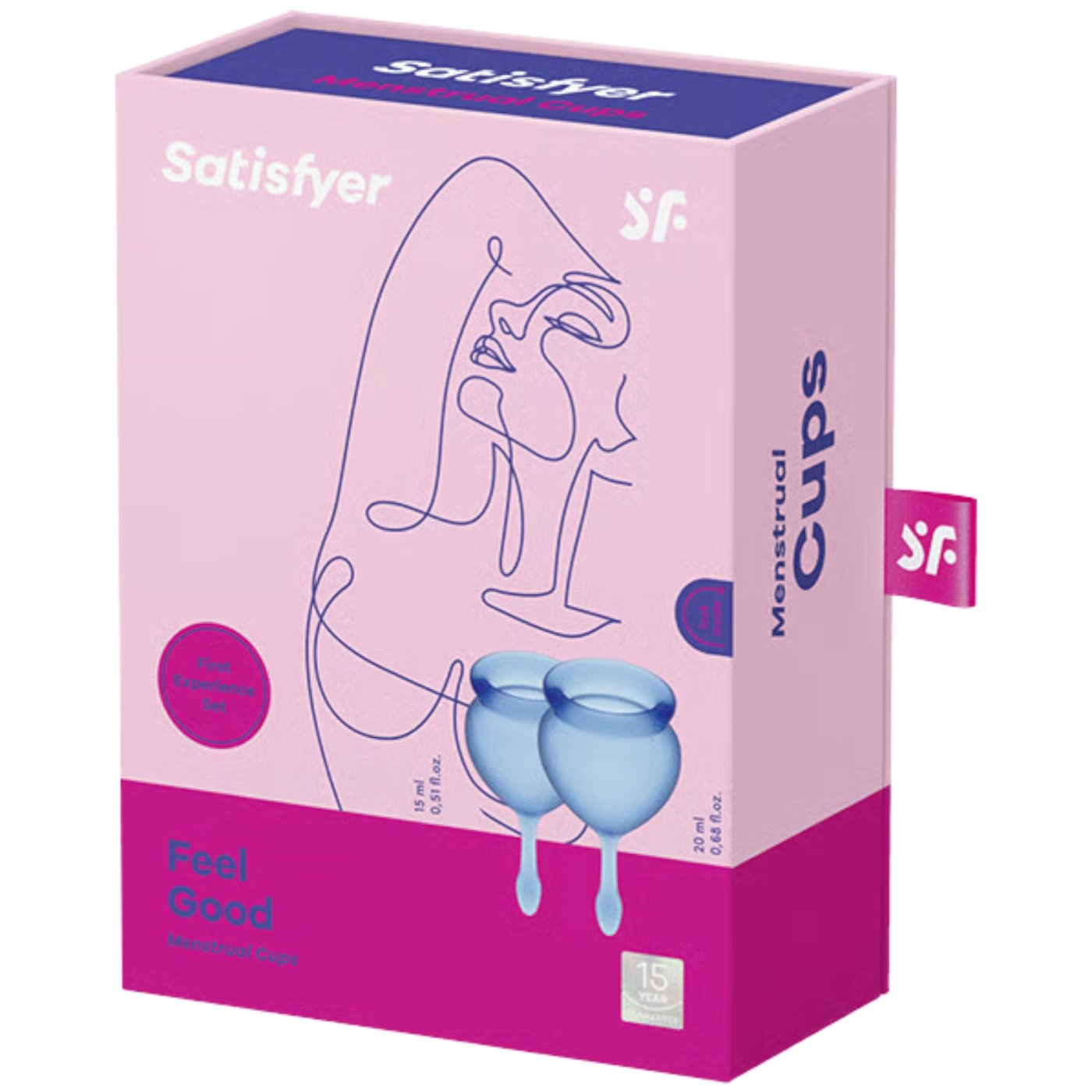 Satisfyer Feel Good Menstrual Cup Set Blue (2 Piece)