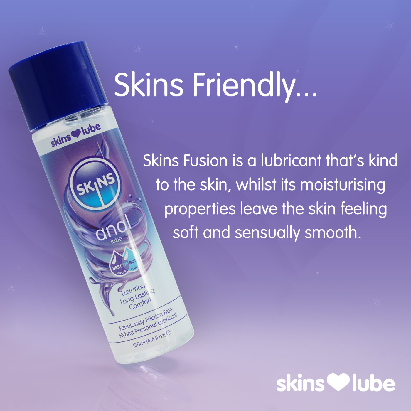 Skins Anal Hybrid Silicone and Water-Based Lubricant 130ml