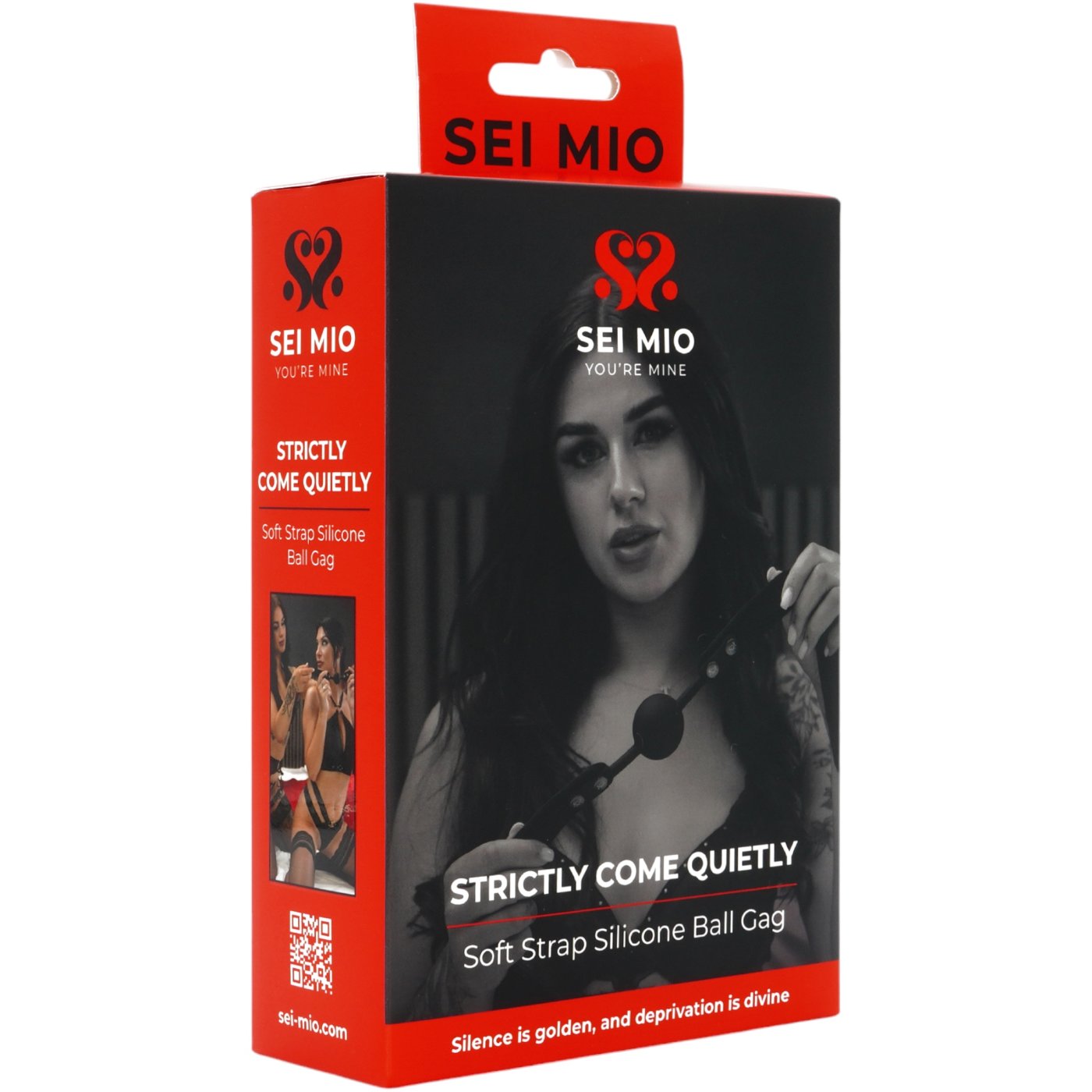 Sei Mio Strictly Come Quietly Soft Strap Silicone Ball Gag