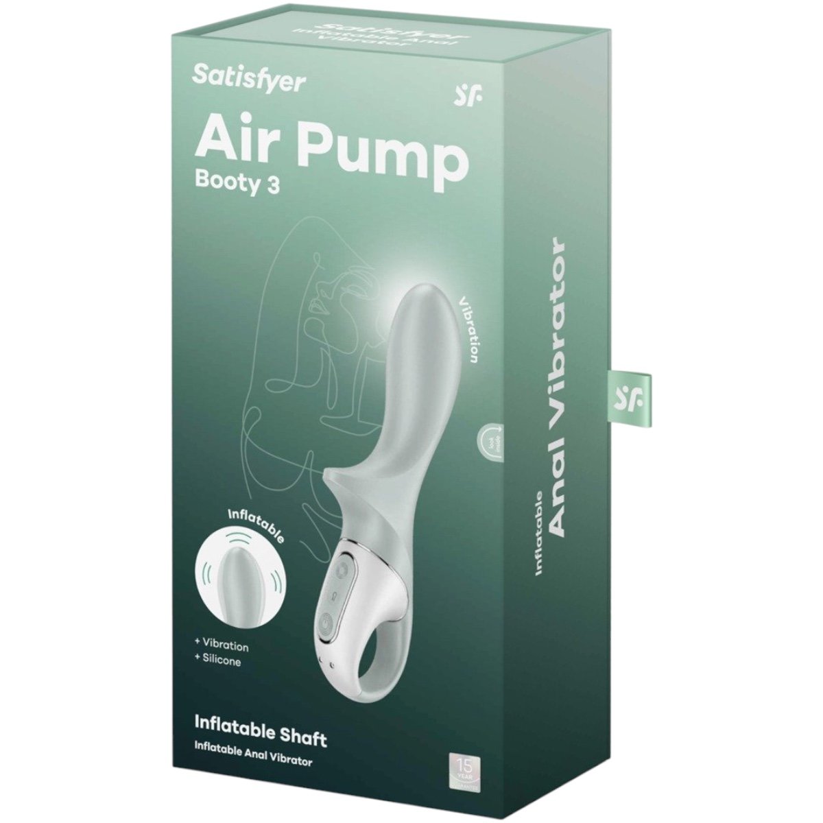 Satisfyer Air Pump Booty 3 Inflatable Rechargeable Anal Vibrator
