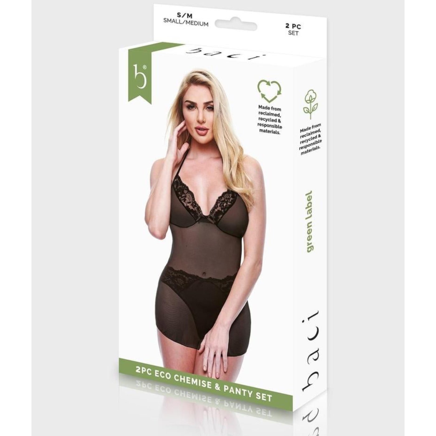 Baci Two-Piece Eco Chemise and Panty Set