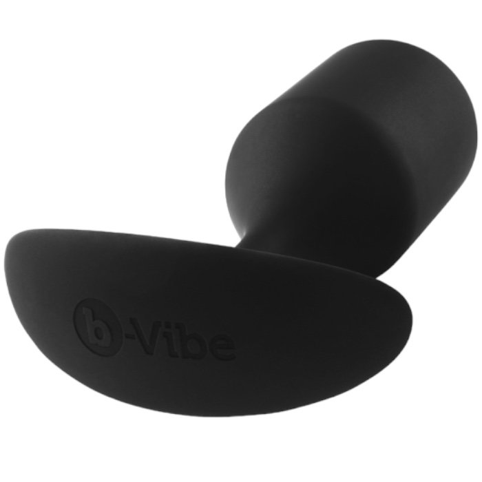 b-Vibe Snug Plug 4 XL Weighted Silicone Butt Plug Black 5.2 Inch