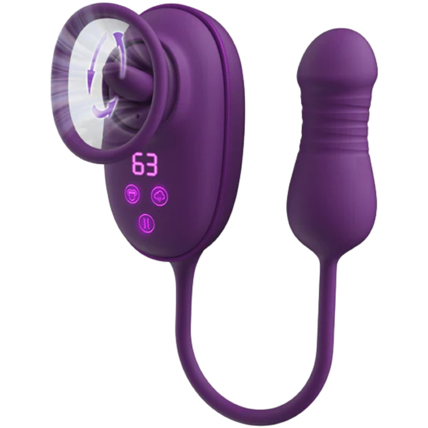 Amovibe Nebula Orbit Rechargeable Suction &amp; Thrusting Clit Vibrator
