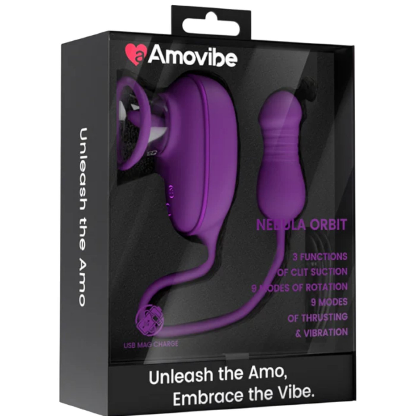 Amovibe Nebula Orbit Rechargeable Suction & Thrusting Clit Vibrator