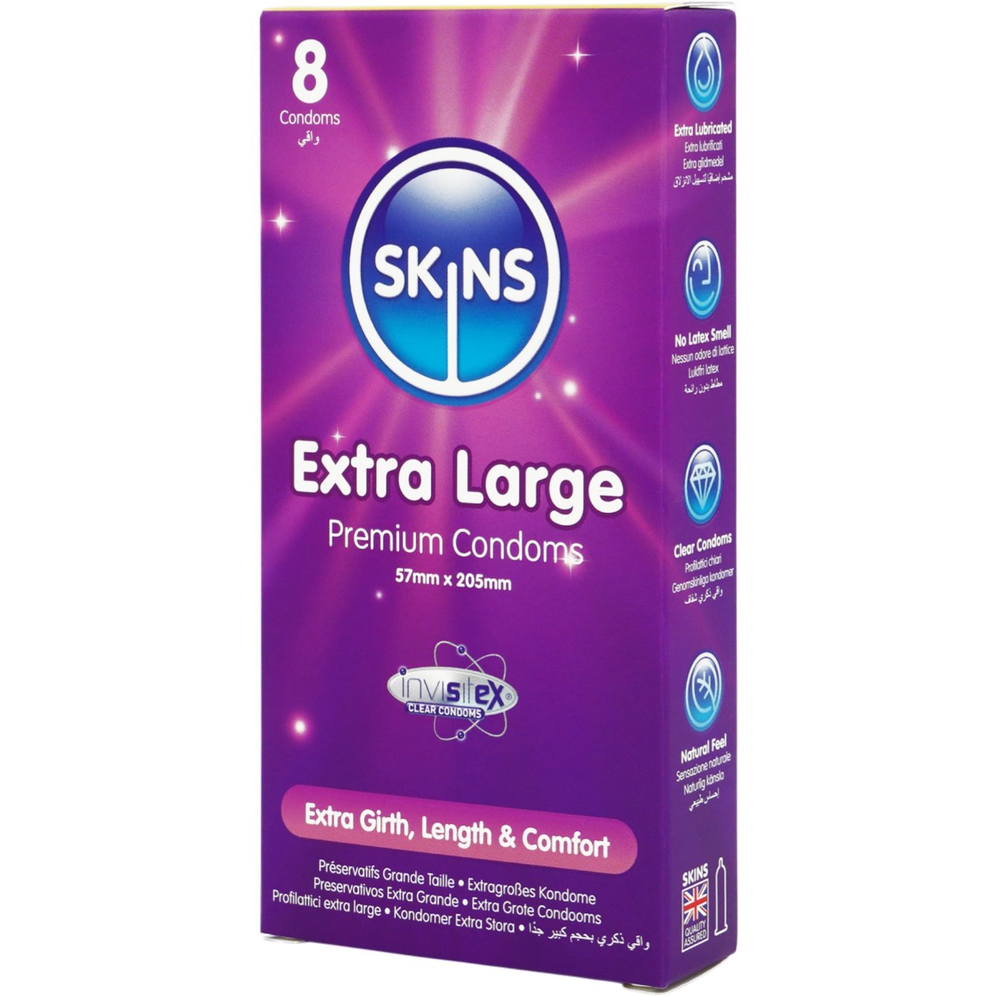 Skins Extra Large Premium Condoms (8 Pack)
