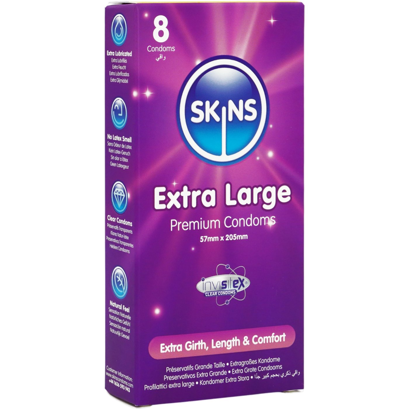 Skins Extra Large Premium Condoms (8 Pack)