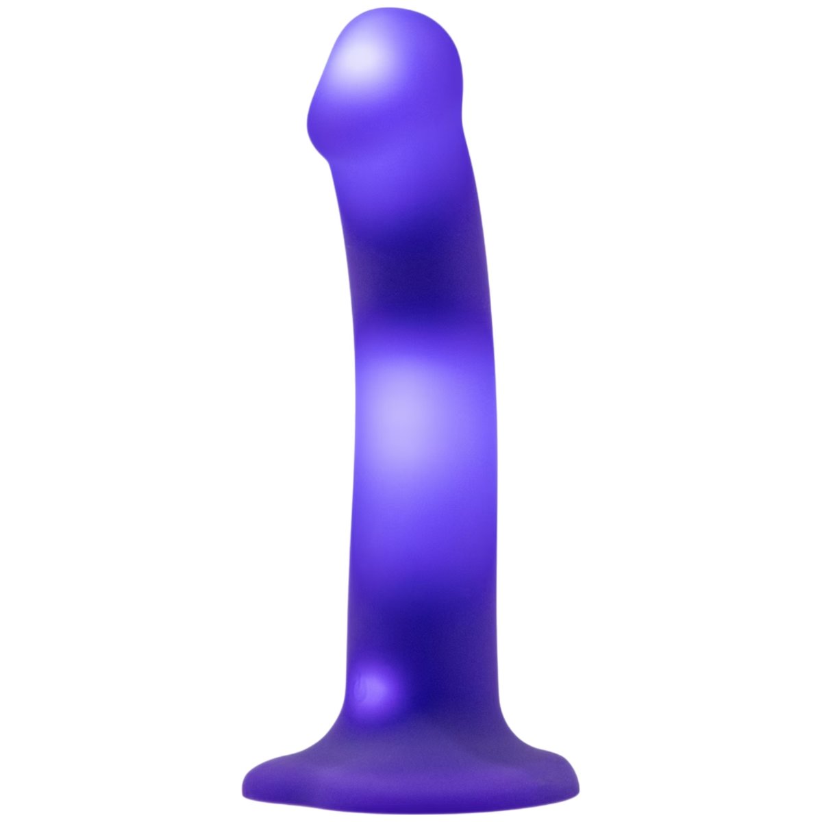 Strap-On-Me Rechargeable Silicone Glow LED Dildo M 6.5 Inch