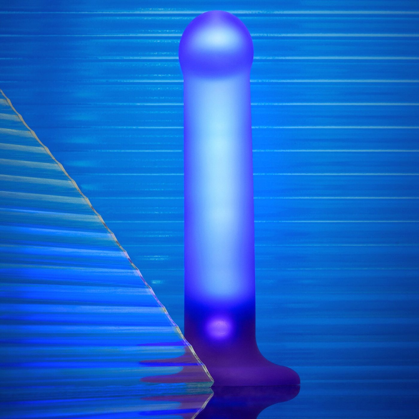Strap-On-Me Rechargeable Silicone Glow LED Dildo M 6.5 Inch