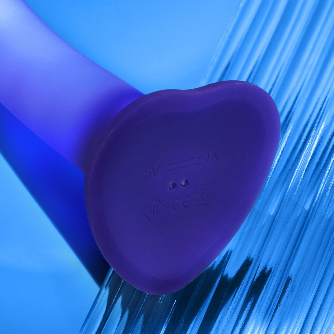 Strap-On-Me Rechargeable Silicone Glow LED Dildo M 6.5 Inch