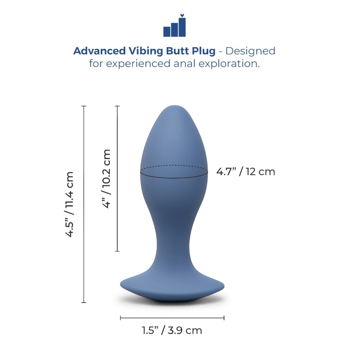 b-Vibe 4 Inch Vibing Plug Rechargeable Vibrating Butt Plug