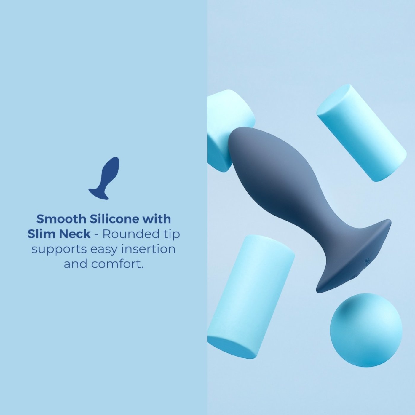 b-Vibe 4 Inch Vibing Plug Rechargeable Vibrating Butt Plug