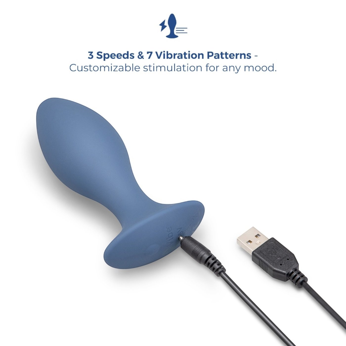 b-Vibe 4 Inch Vibing Plug Rechargeable Vibrating Butt Plug