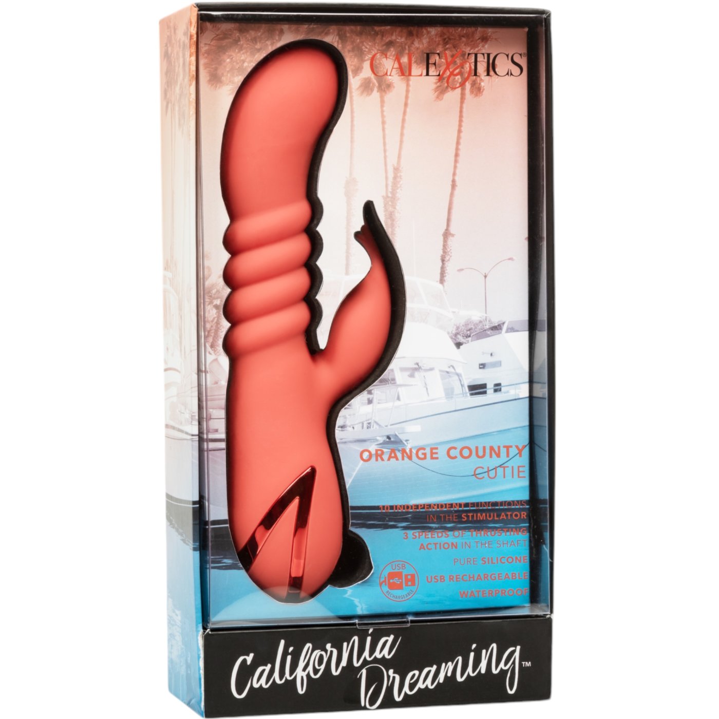 California Dreaming Orange County Cutie Thrusting Rabbit Vibrator
