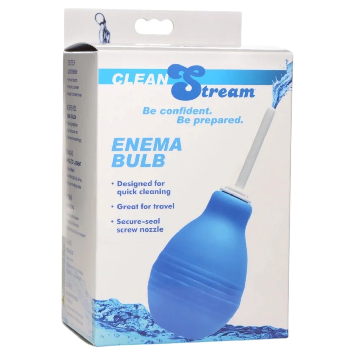 CleanStream Enema Bulb Douche Blue 240ml