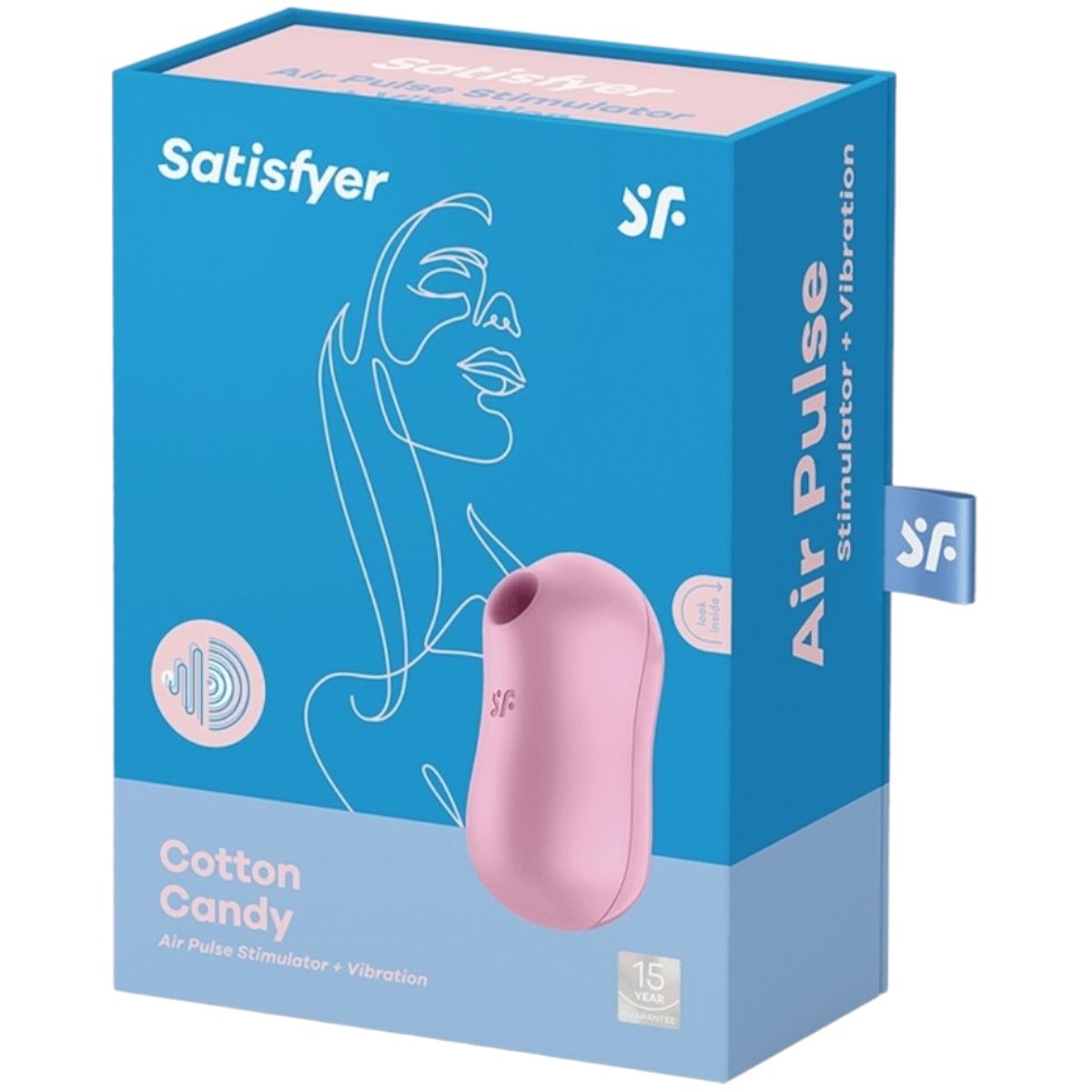 Satisfyer Cotton Candy Air Pulse Clitoral Vibrator Violet
