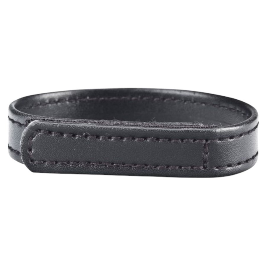Blue Line Velcro Cock Ring Black