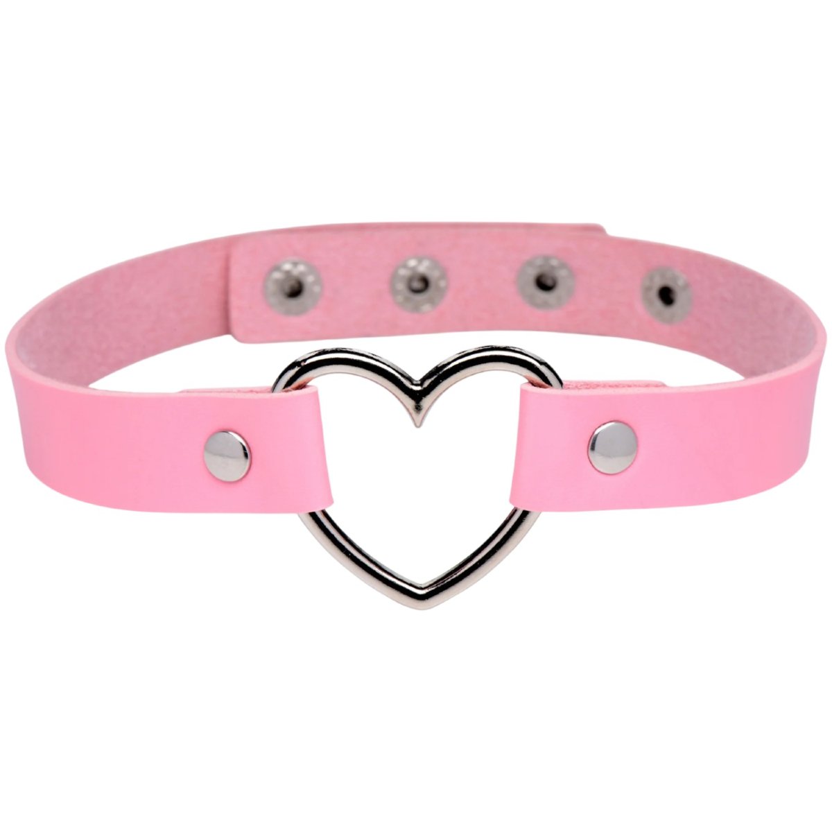 Master Series Sweet Heart Pink Heart Choker Collar
