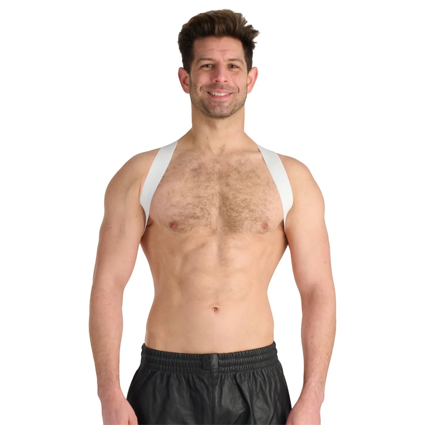 Prowler RED Sports Lite Elastic Chest Harness White