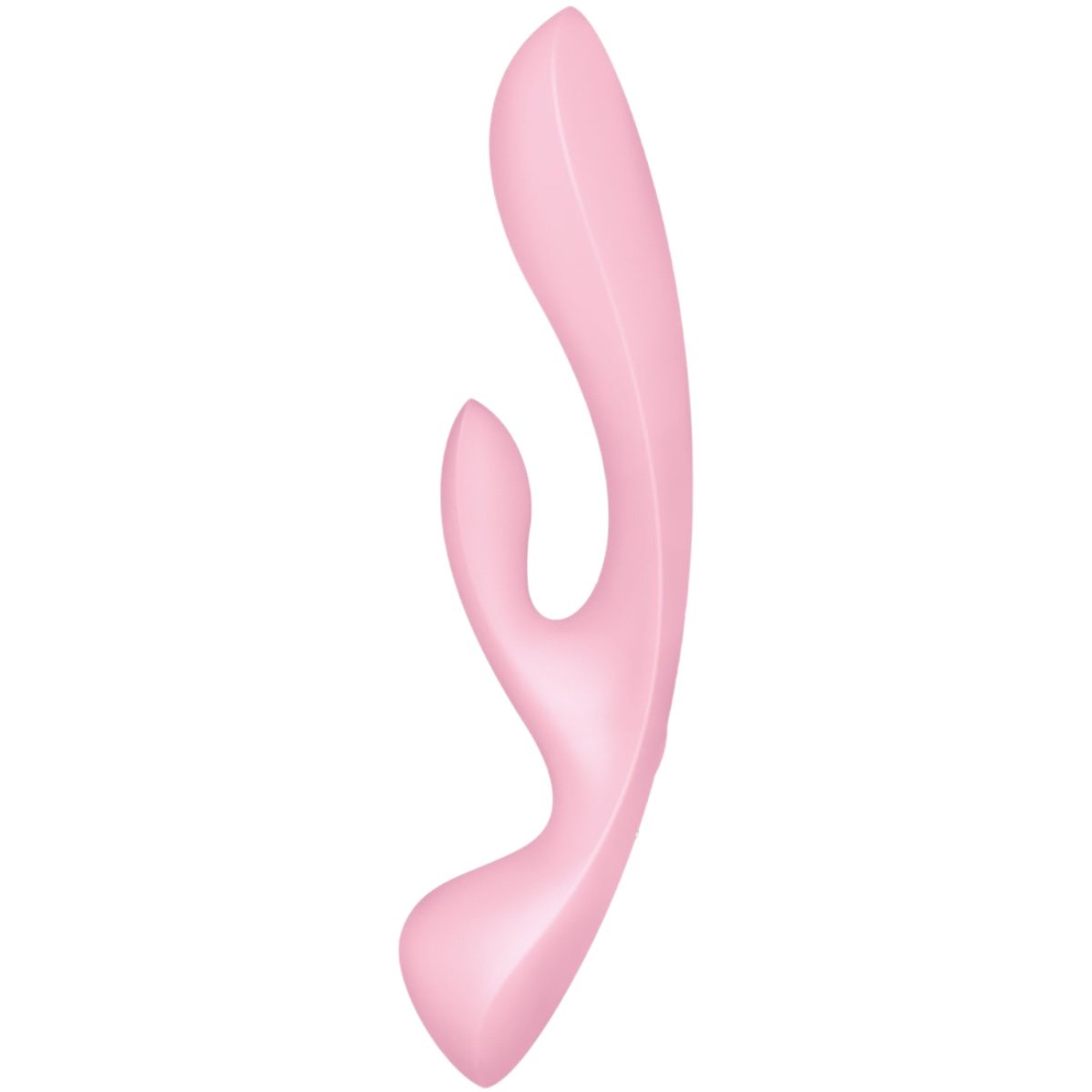 Satisfyer Triple Oh Rechargeable Wand Massager and Rabbit Vibrator Pink