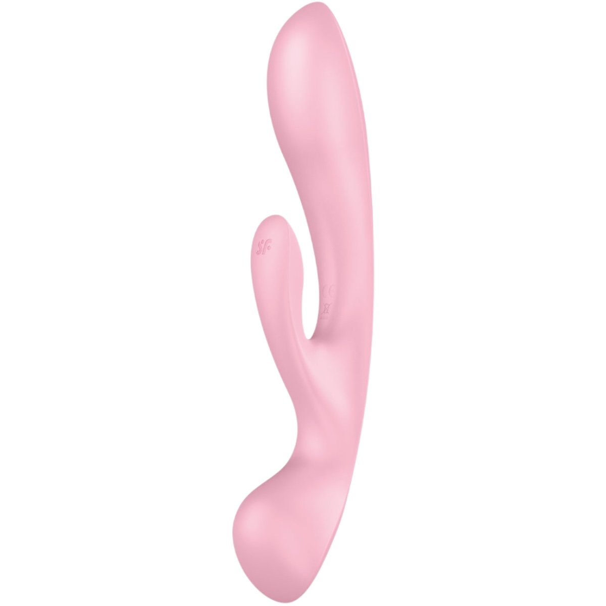 Satisfyer Triple Oh Rechargeable Wand Massager and Rabbit Vibrator Pink
