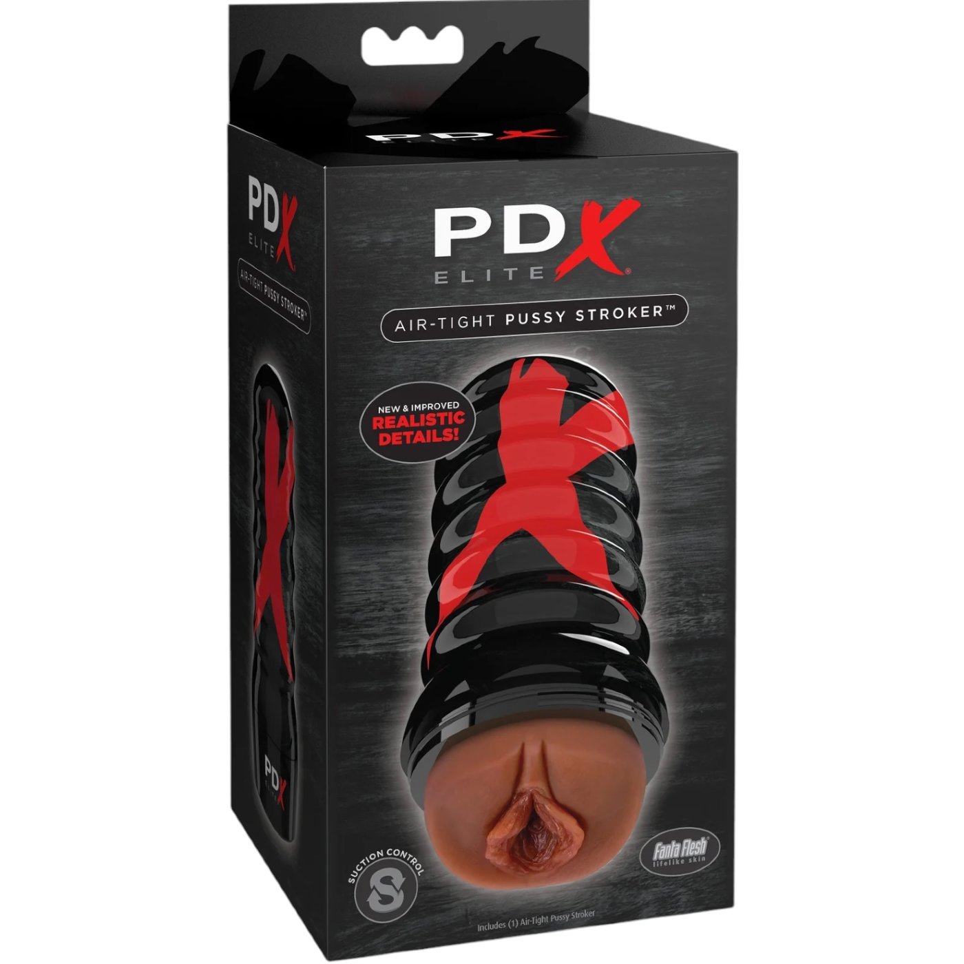 PDX Elite Air-Tight Pussy Masturbator Brown