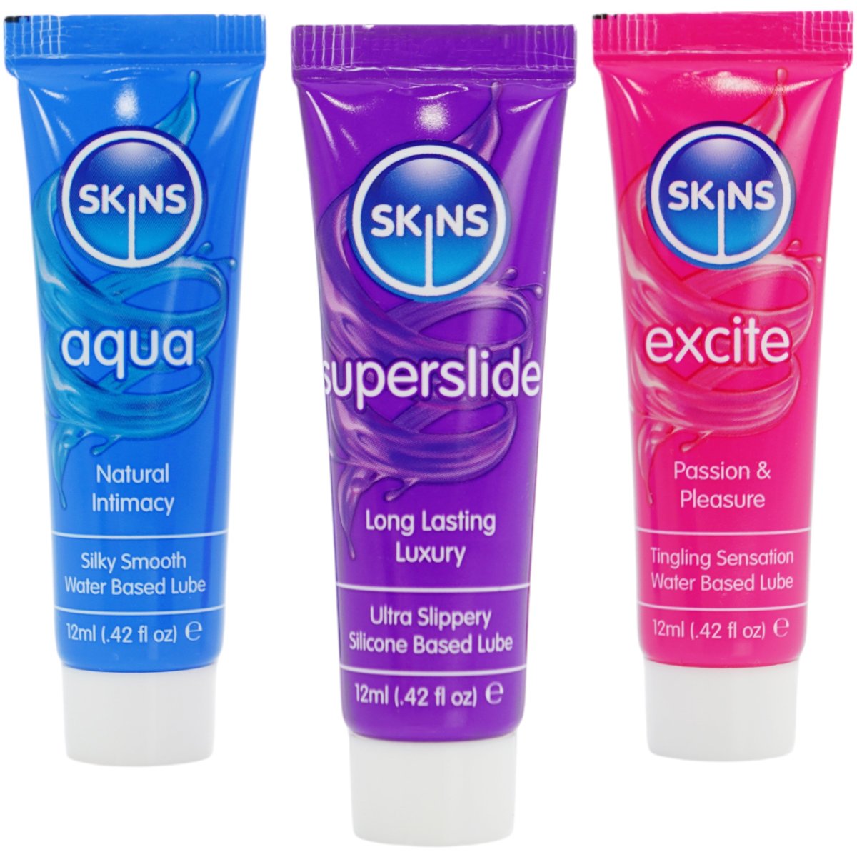 Skins Vital Lubes Sampler Tubes (3x12ml)