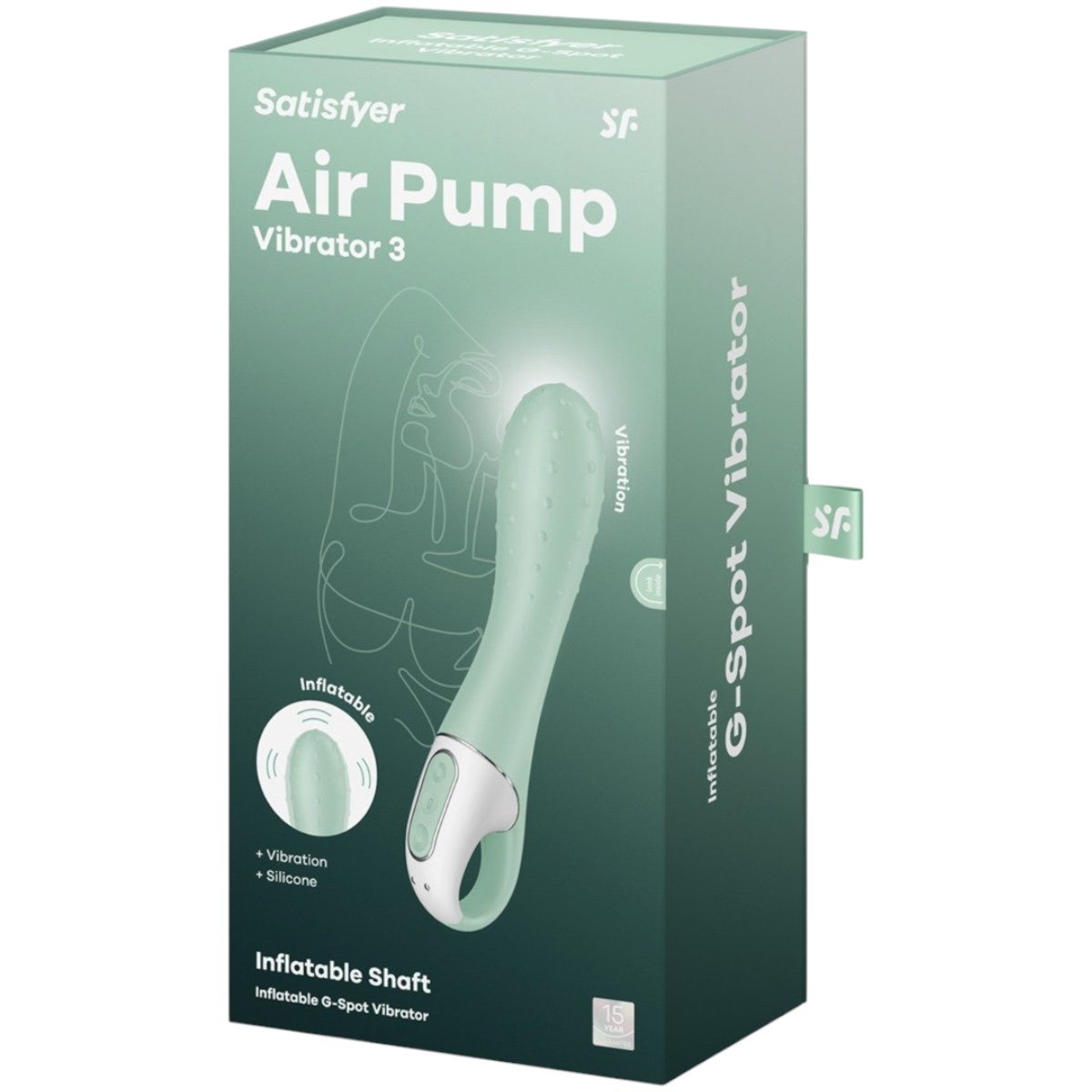 Satisfyer Air Pump Vibrator 3 Rechargeable Inflatable G-Spot Vibrator
