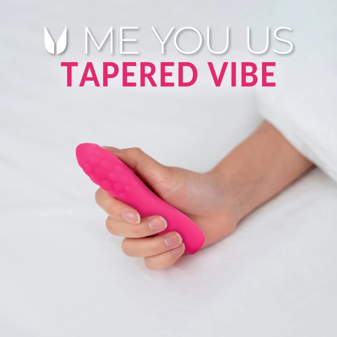 Me You Us Tapered Bullet Rechargeable Vibrator Hot Pink