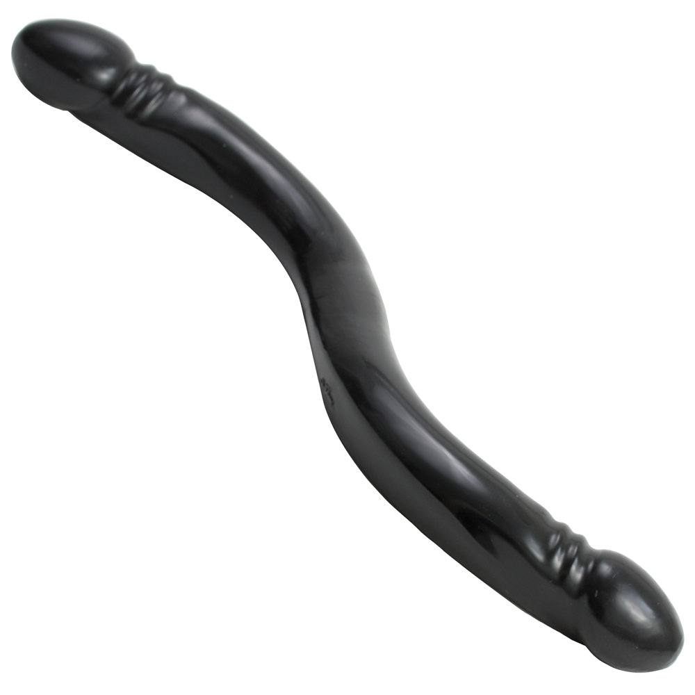 Doc Johnson Smooth Double Header Dong Black 18 Inch