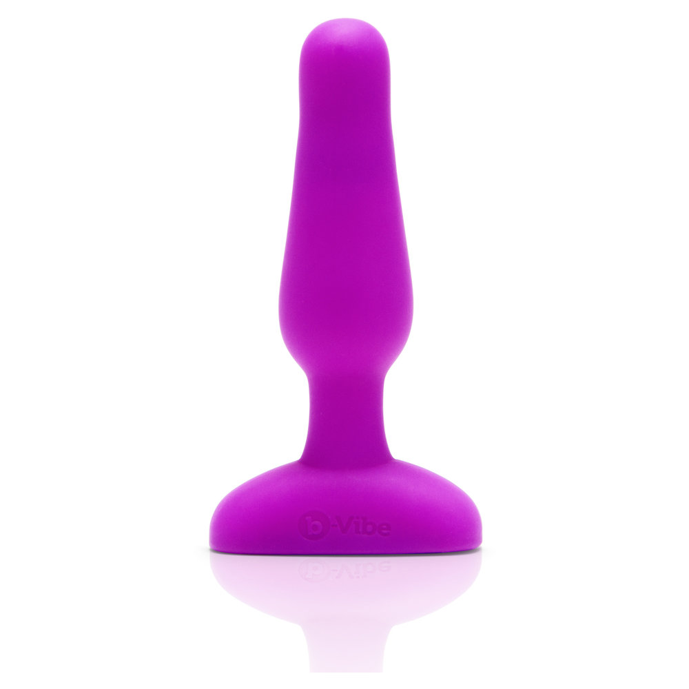 b-Vibe Novice Small Remote Control Rechargeable Butt Plug Fuchsia