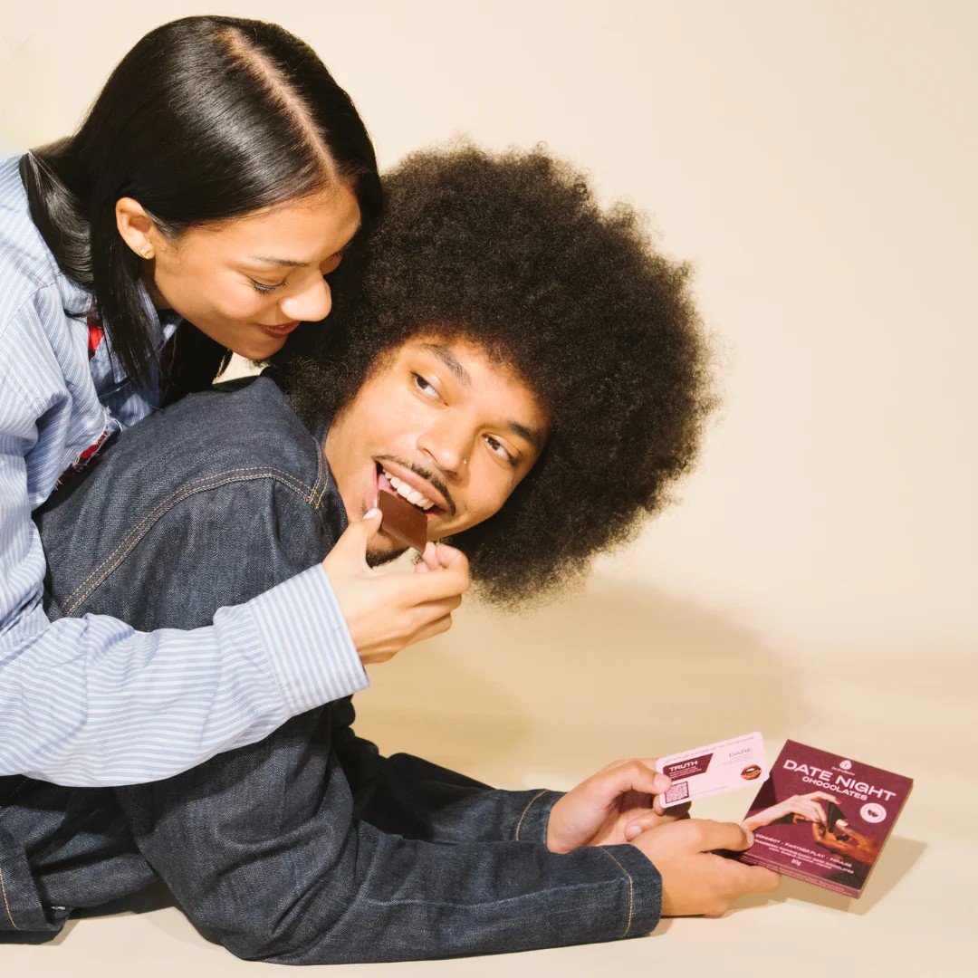 The Oh Collective Date Night Chocolate & Truth or Dare Card Set