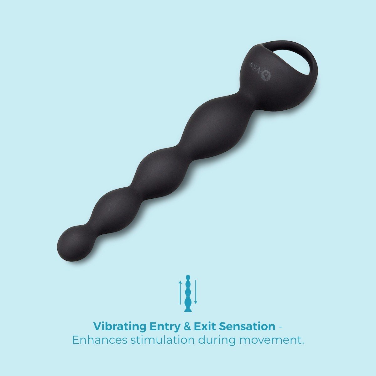 b-Vibe 6.5 Inch Vibing Beads Rechargeable Vibrating Anal Beads