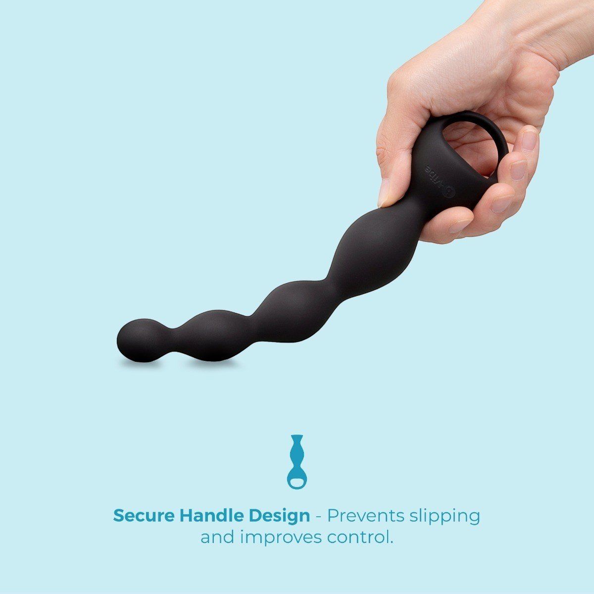 b-Vibe 6.5 Inch Vibing Beads Rechargeable Vibrating Anal Beads