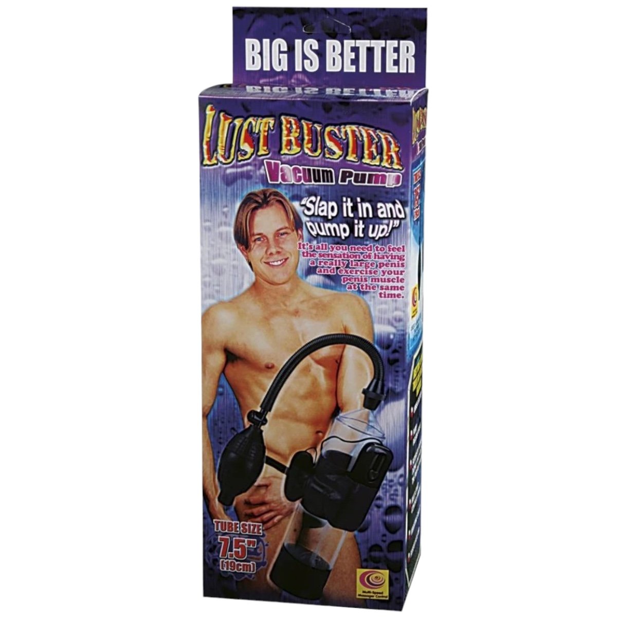 NMC Lust Buster Vibrating Vacuum Pump With Cylinder Black 7.5in