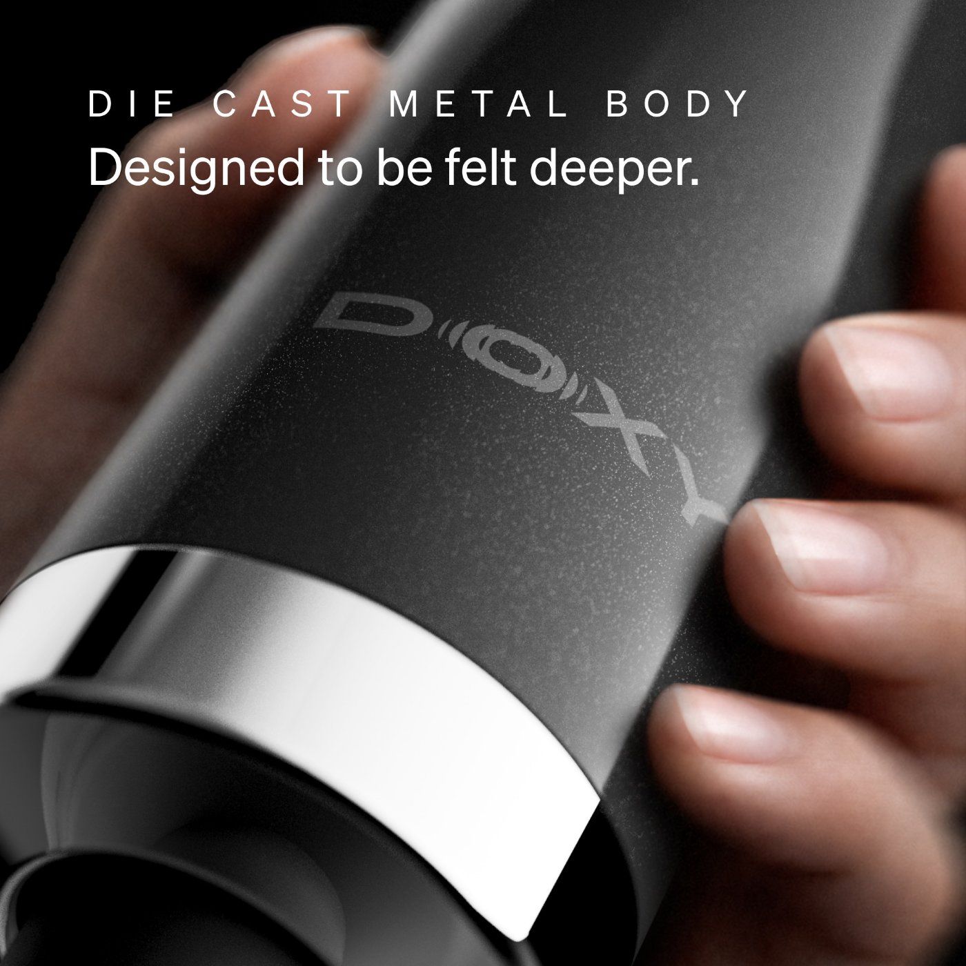 Doxy Die Cast Max Plug-In Wand Vibrator Black