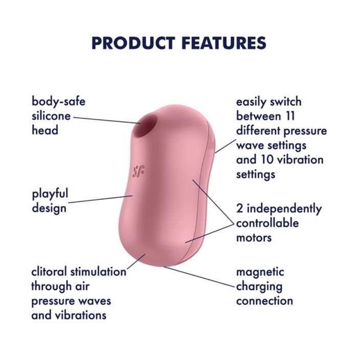 Satisfyer Cotton Candy Air Pulse Clitoral Vibrator Pink