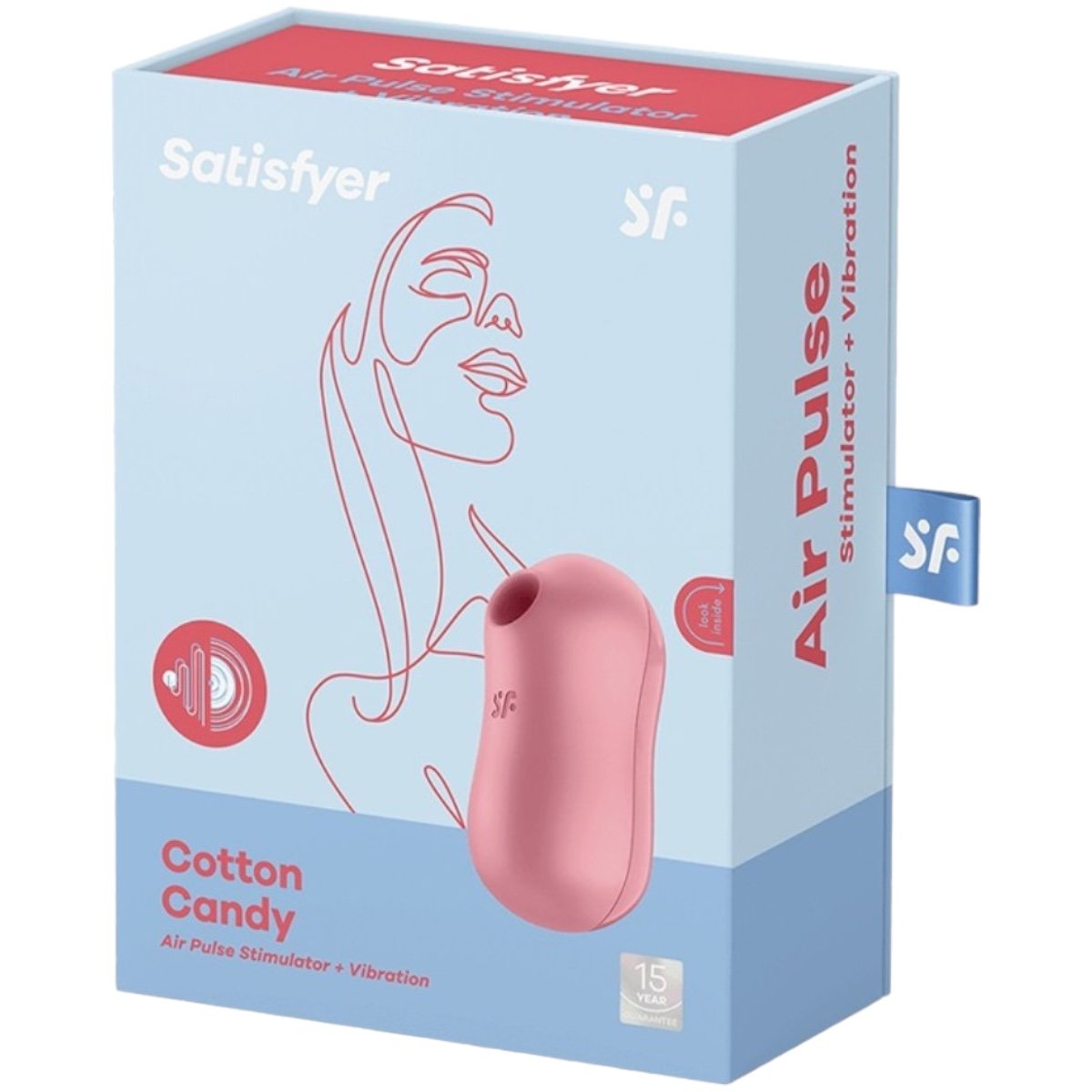 Satisfyer Cotton Candy Air Pulse Clitoral Vibrator Pink