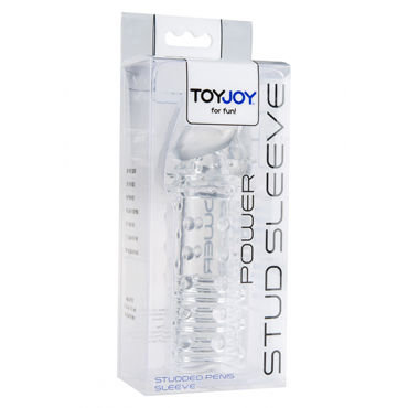 Toy Joy Power Stud Sleeve, clear