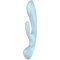 Satisfyer Triple Oh Rechargeable Wand Massager and Rabbit Vibrator Blue