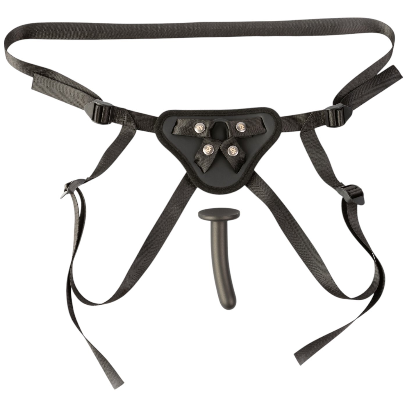 Sei Mio Perfectly Pegged Adjustable Strap-On Harness with Dildo 5 Inch