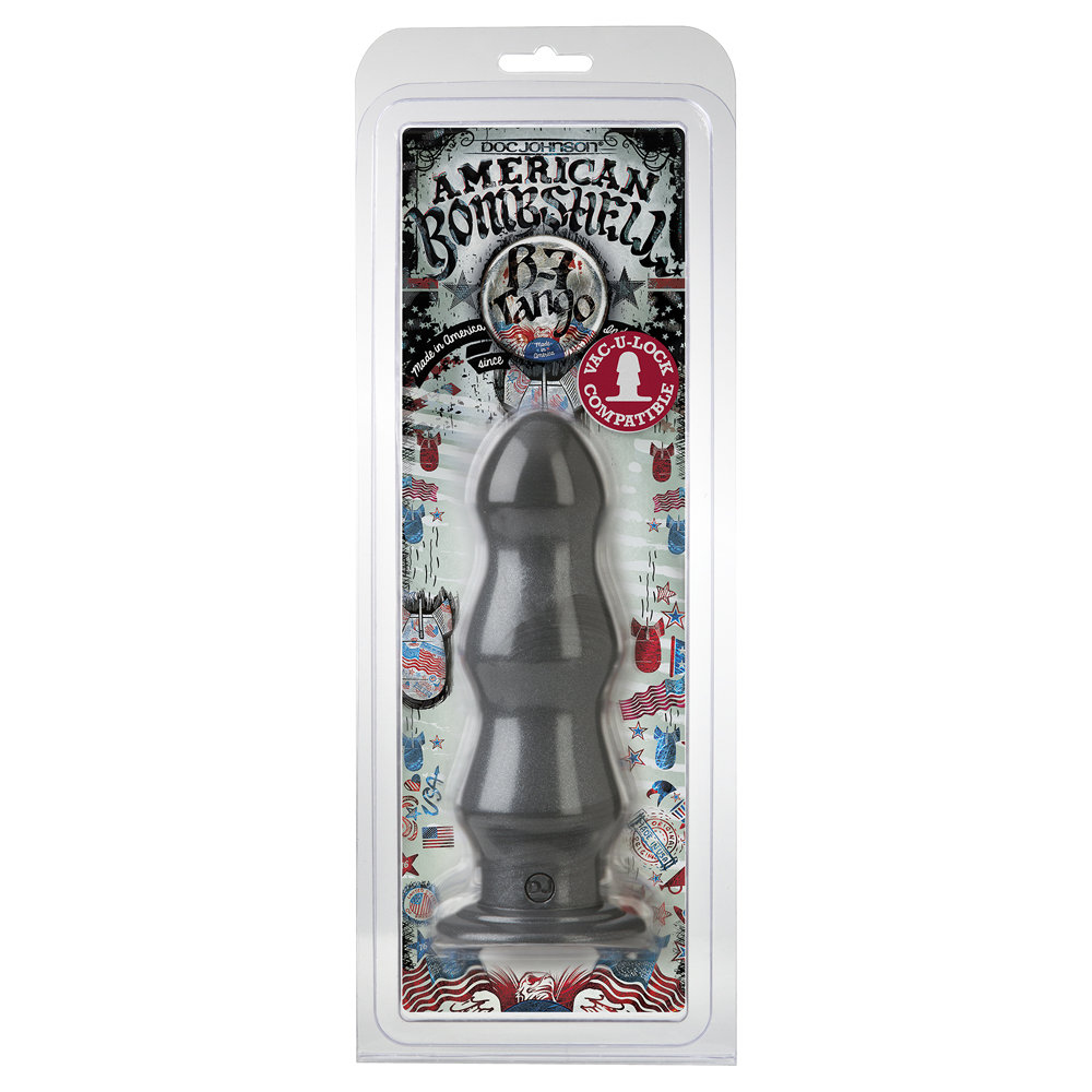American Bombshell B7 Tango Butt Plug Grey 6.5 Inch