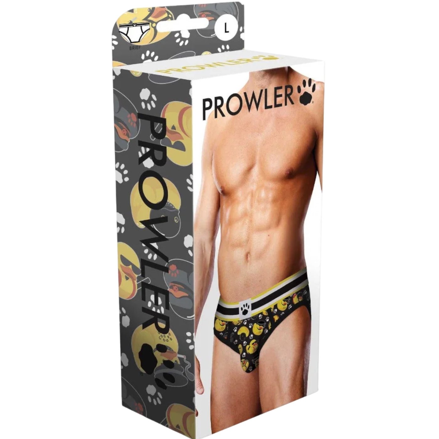 Prowler BDSM Rubber Ducks Brief Black Yellow